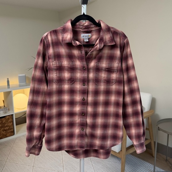 Carhartt Tops - Women’s | Carhartt Rugged Flex Hamilton Shirt, Red Plaid | Large
